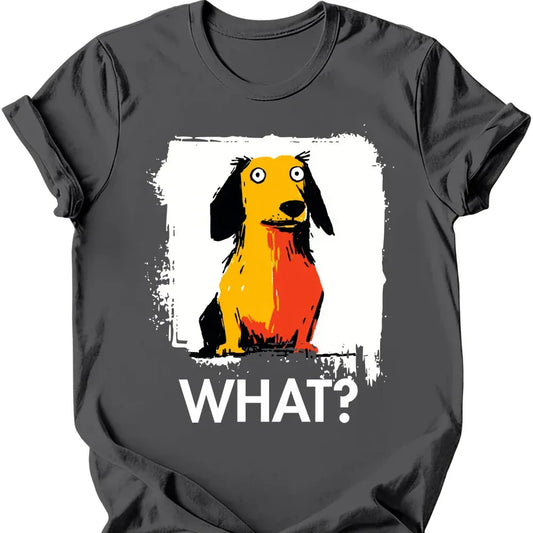 Dachshund - What Dog T-Shirt - Charcoal