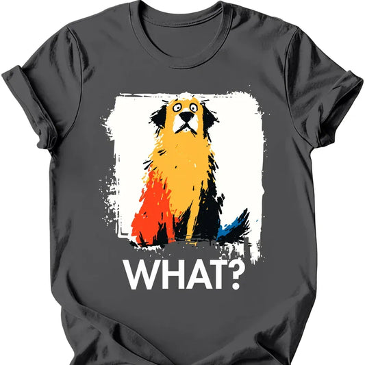 Golden Retriever - What Dog T-Shirt - Charcoal