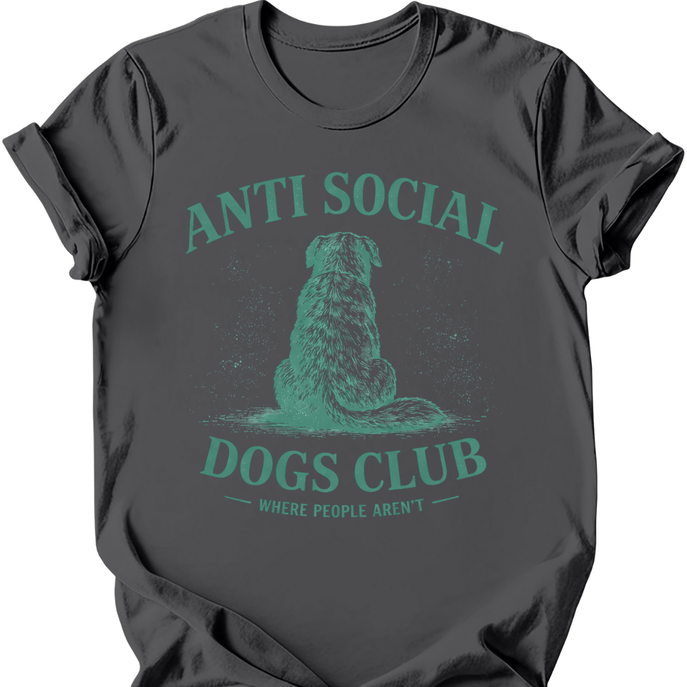 Anti Social T-Shirt - Charcoal