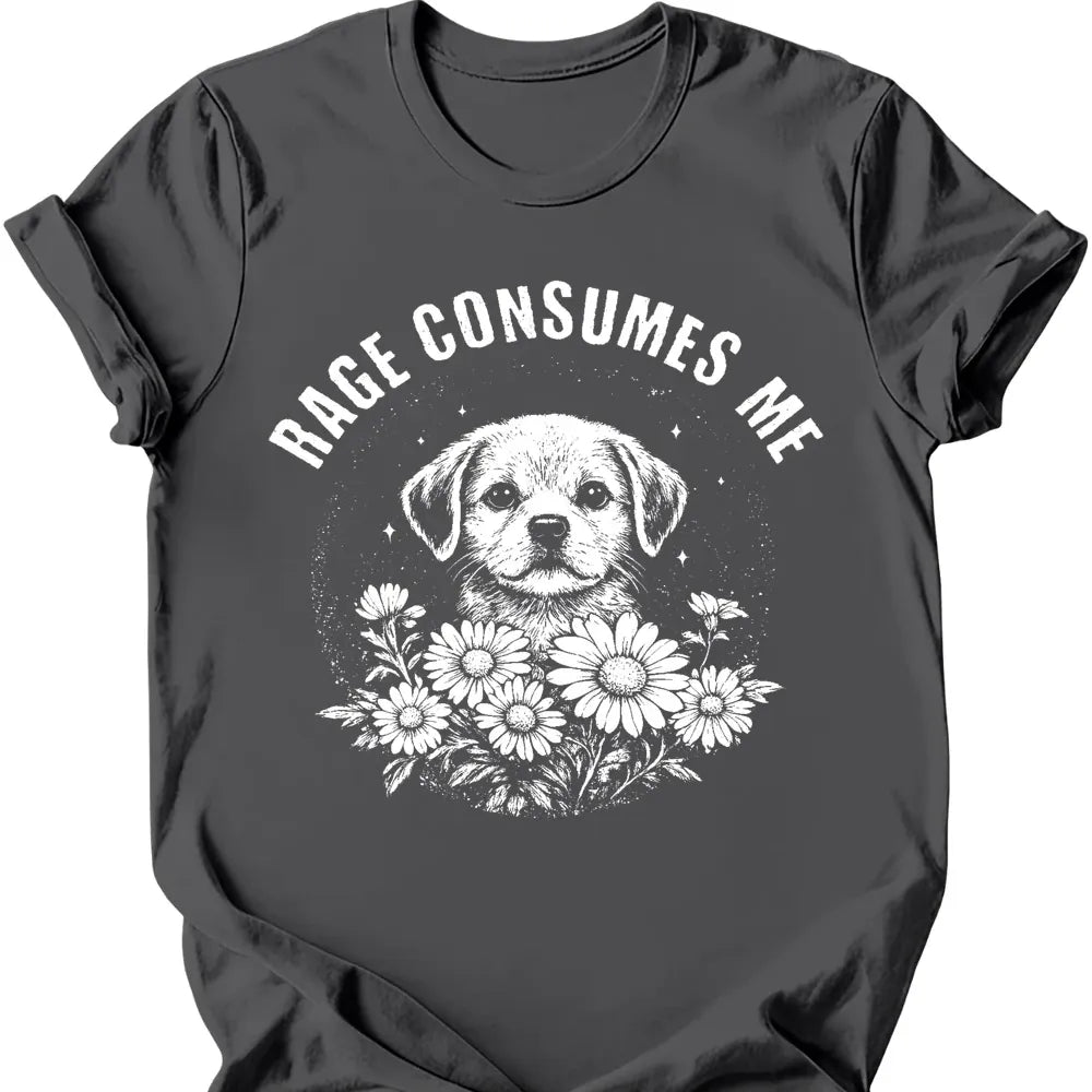 Rage Consumes Me T-Shirt - Charcoal