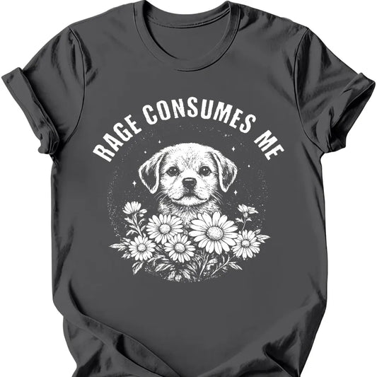 Rage Consumes Me T-Shirt - Charcoal