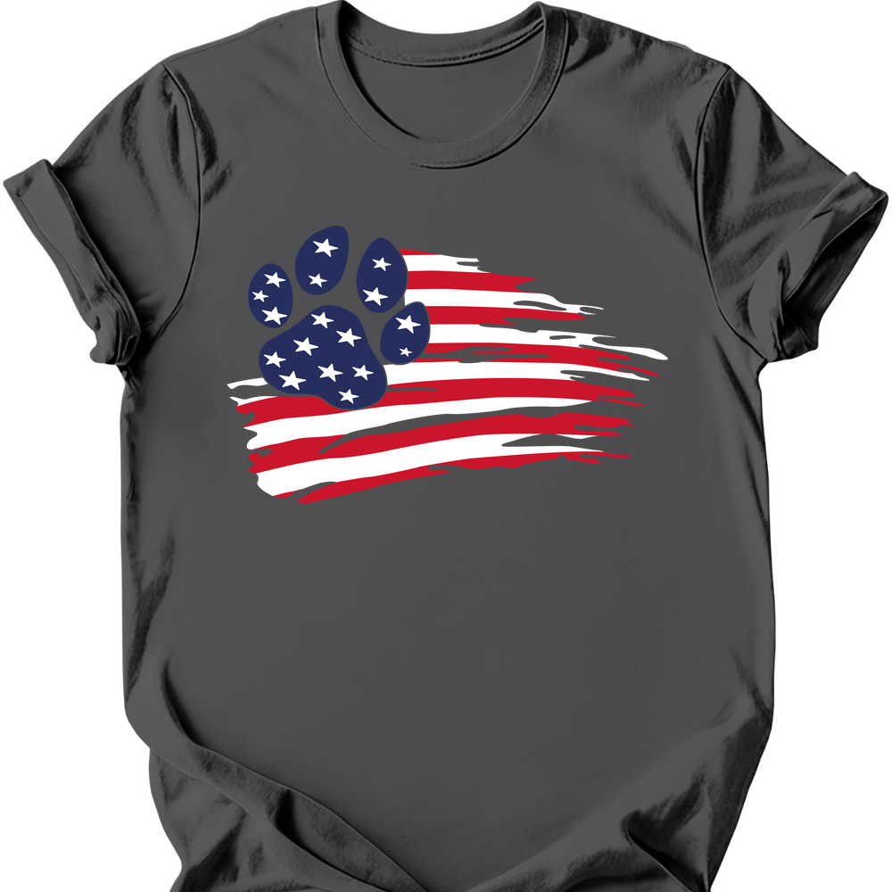 Paws and Stripes T-Shirt - Charcoal