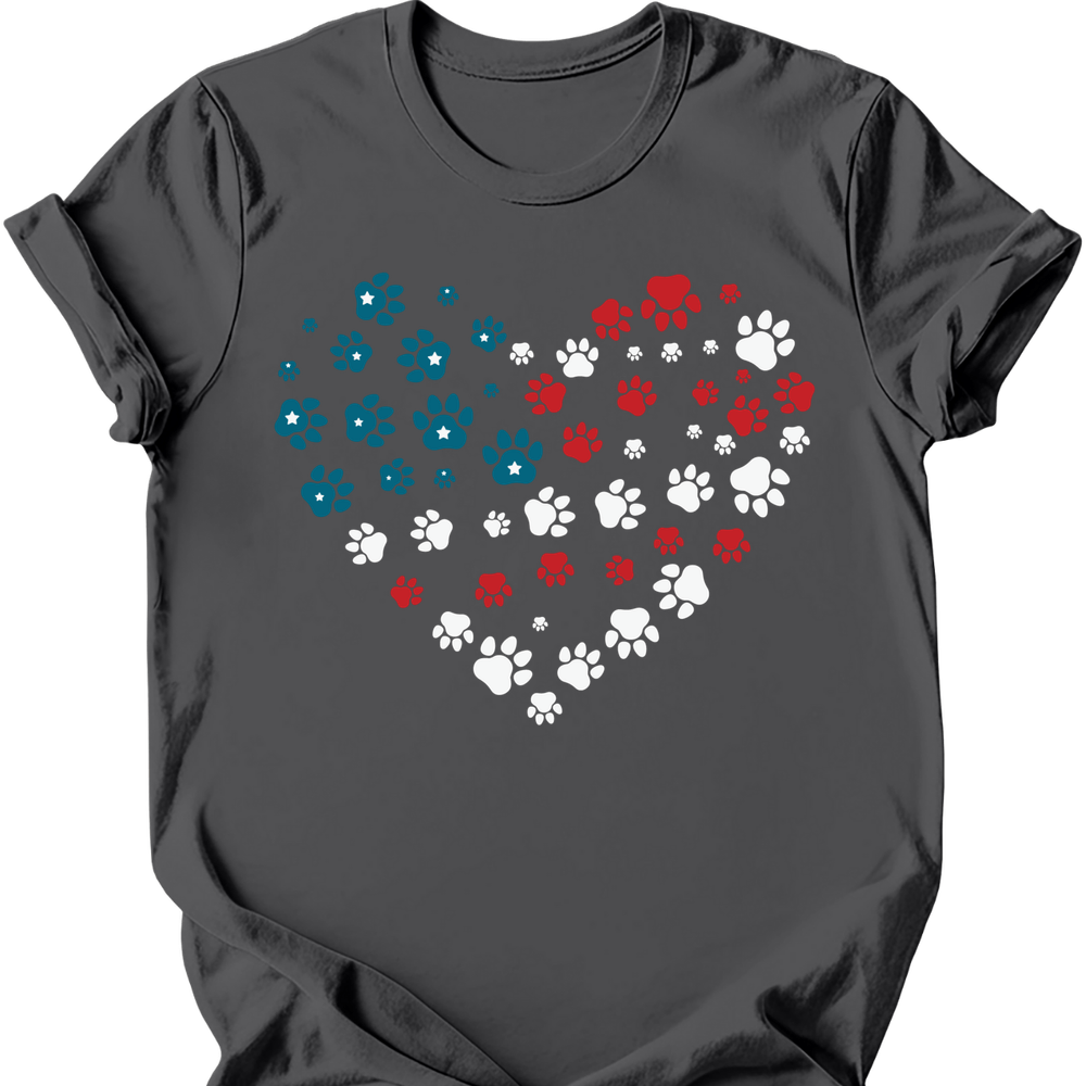 Heart Flag T-Shirt - Charcoal