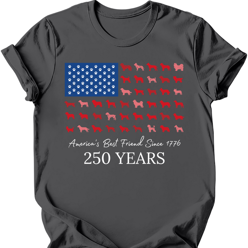 Dog Flag T-Shirt - Charcoal