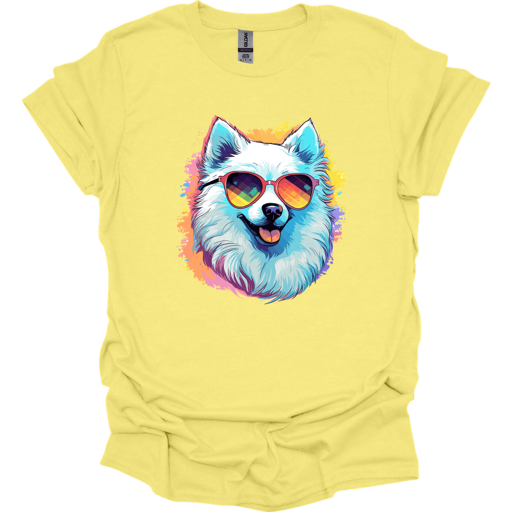 American Eskimo - Top Dog T-Shirt - Cornsilk