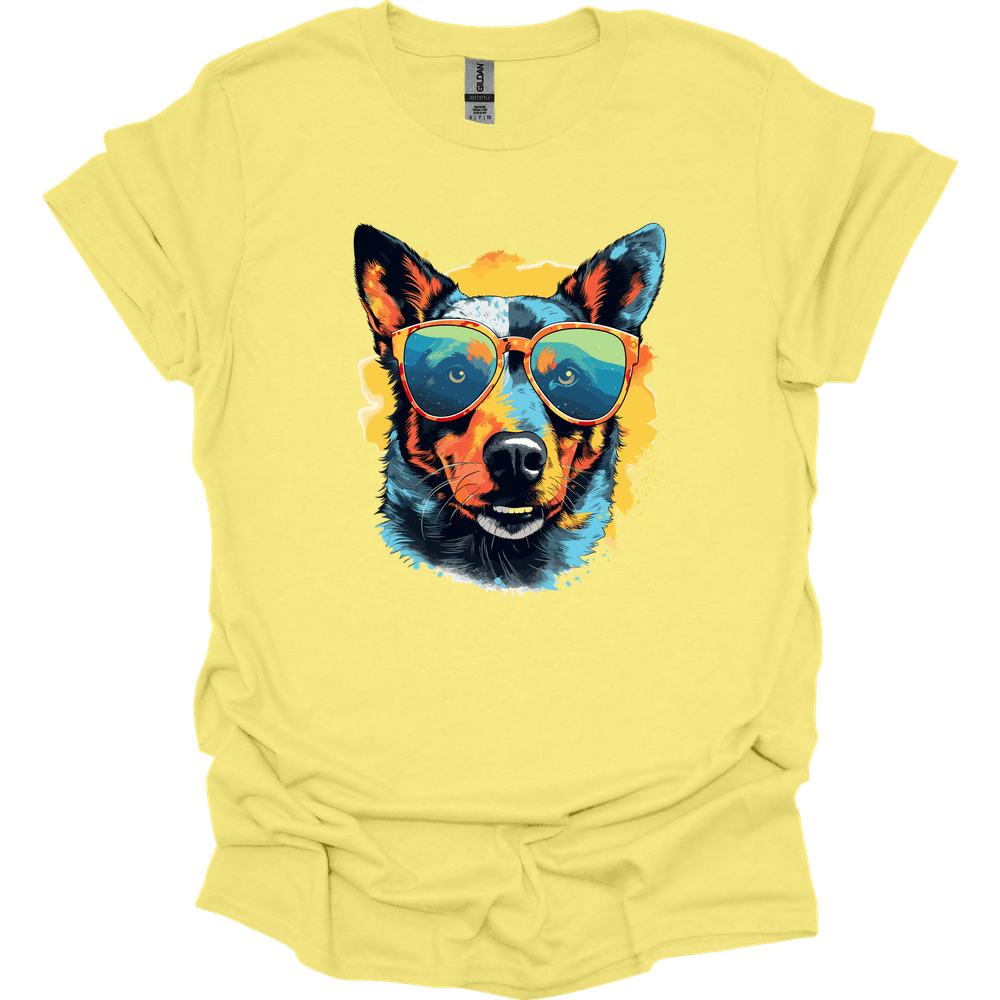 Australian Cattle - Top Dog T-Shirt - Cornsilk