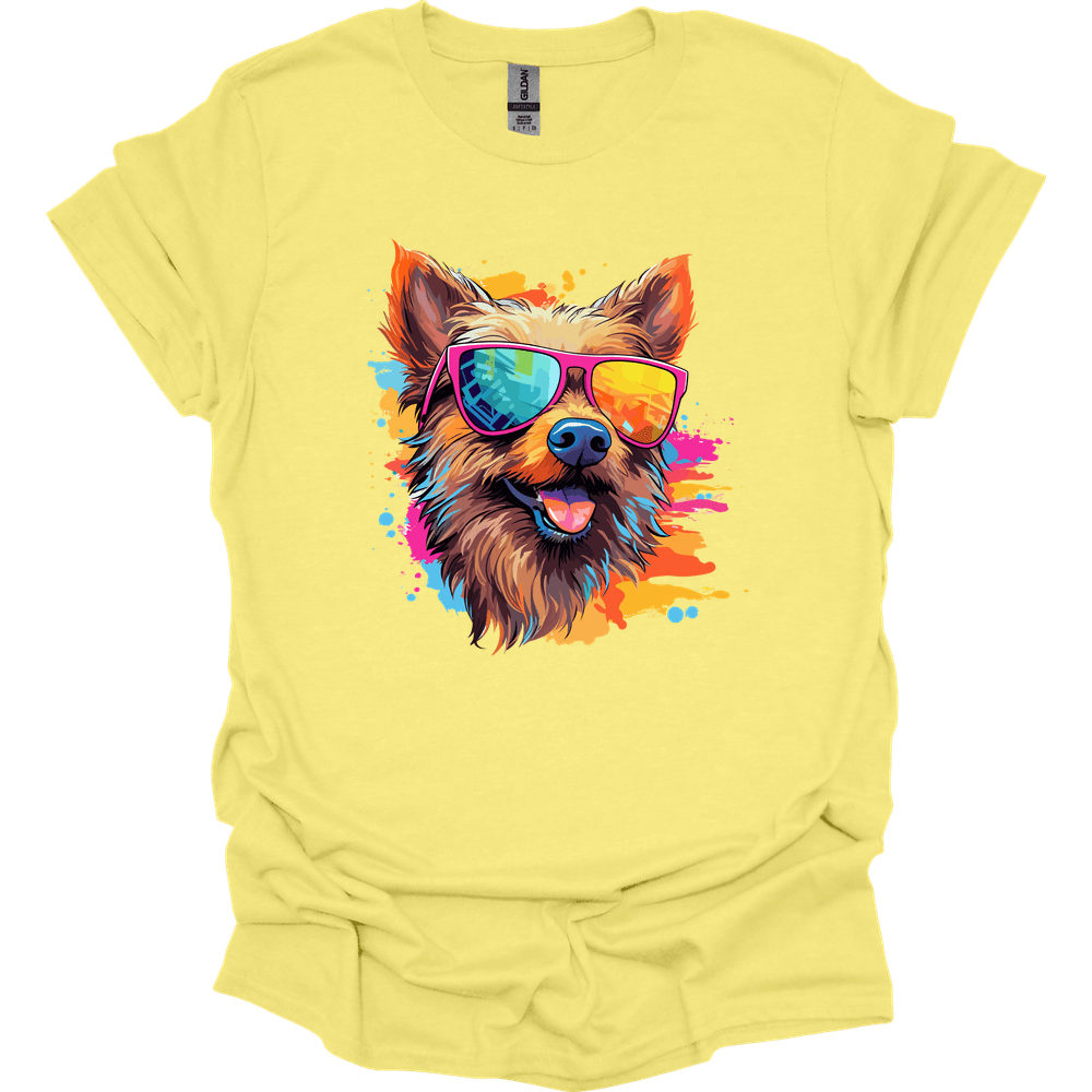 Australian Terrier - Top Dog T-Shirt - Cornsilk