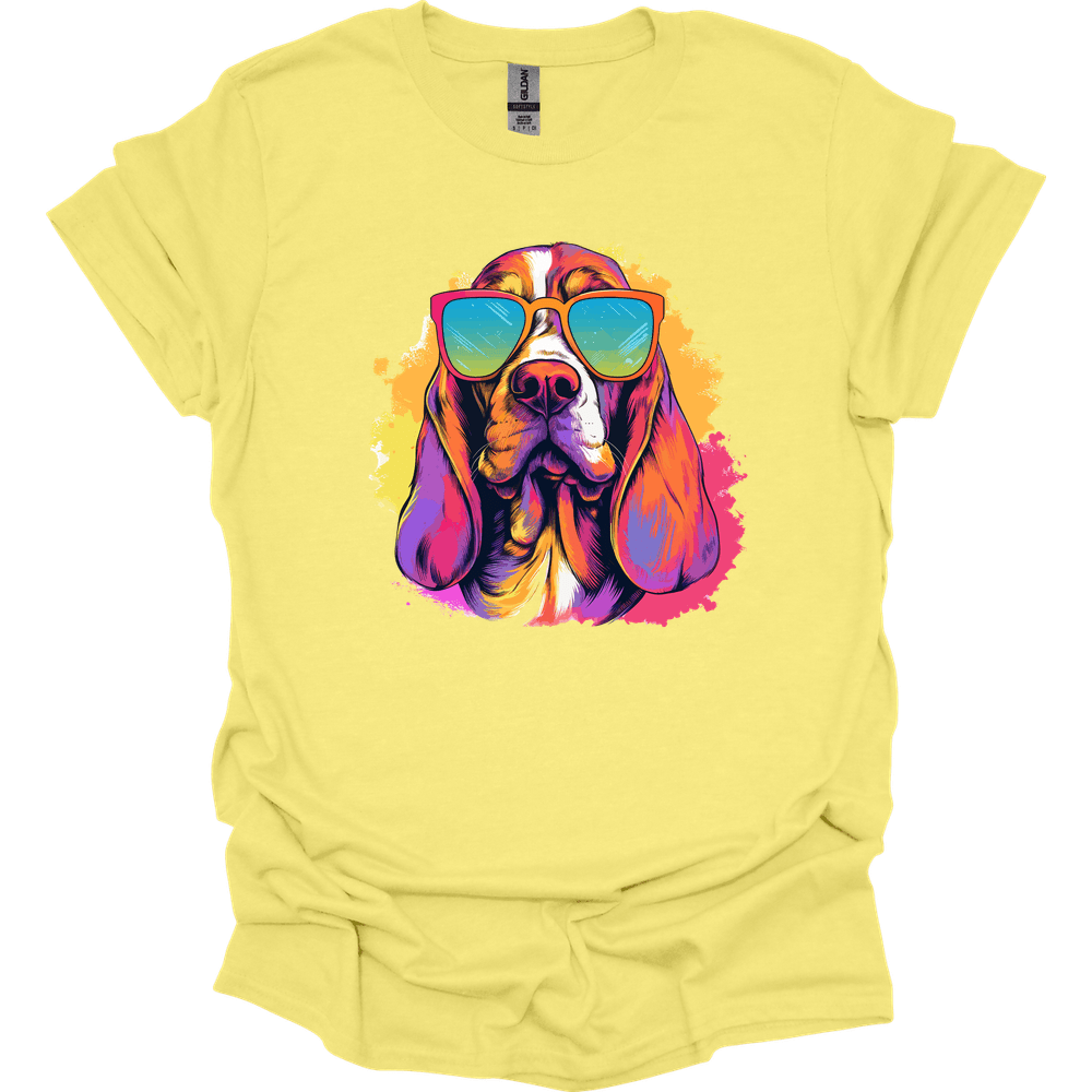 Basset Hound - Top Dog T-Shirt - Cornsilk