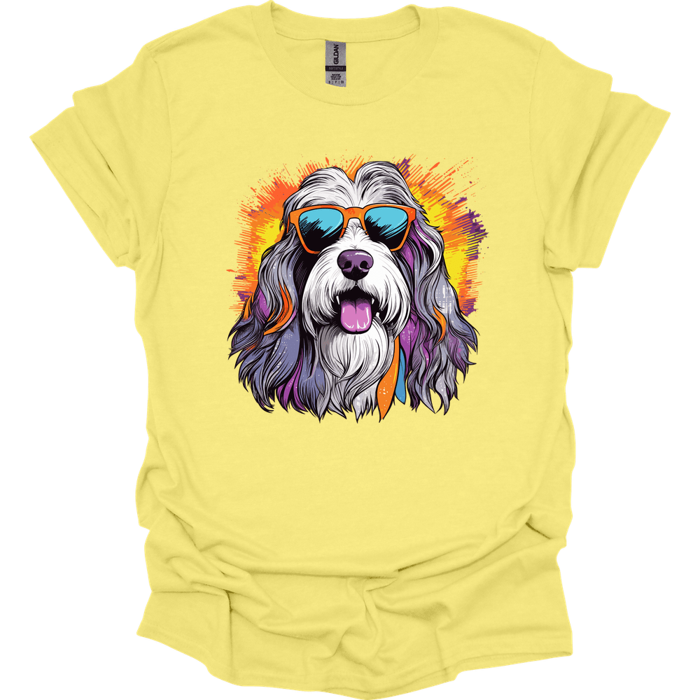 Bearded Collie - Top Dog T-Shirt - Cornsilk