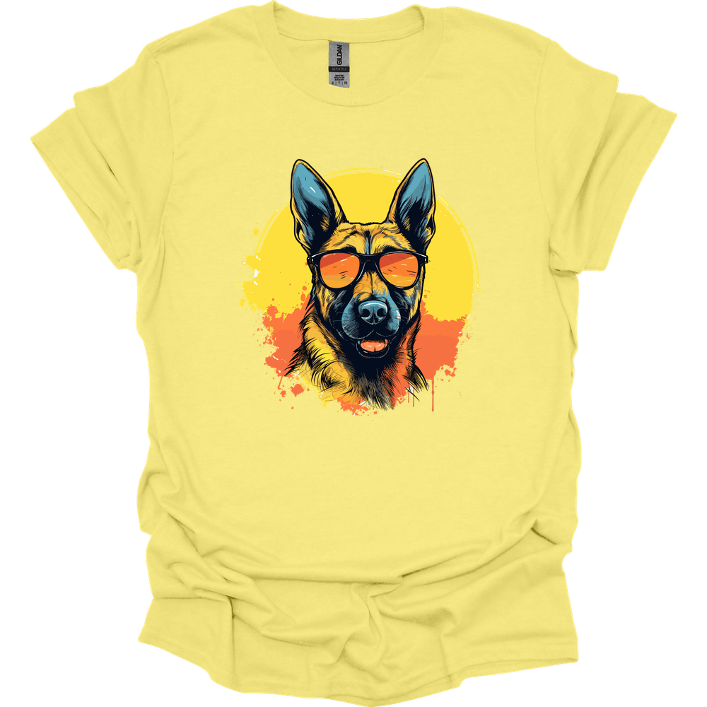 Belgian Malinois - Top Dog T-Shirt - Cornsilk
