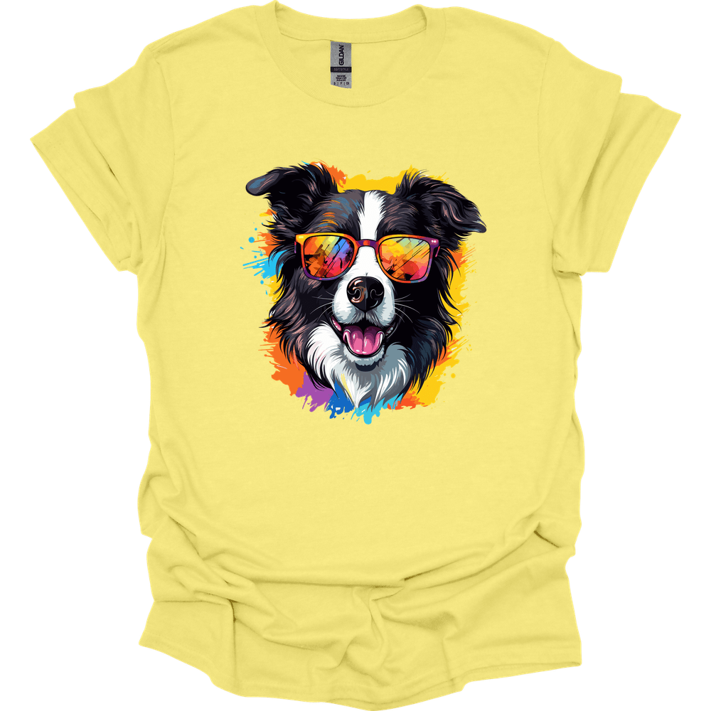 Border Collie - Top Dog T-Shirt - Cornsilk
