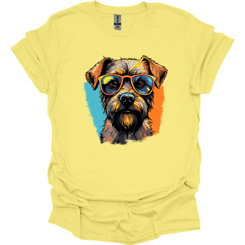 Border Terrier - Top Dog T-Shirt - Cornsilk