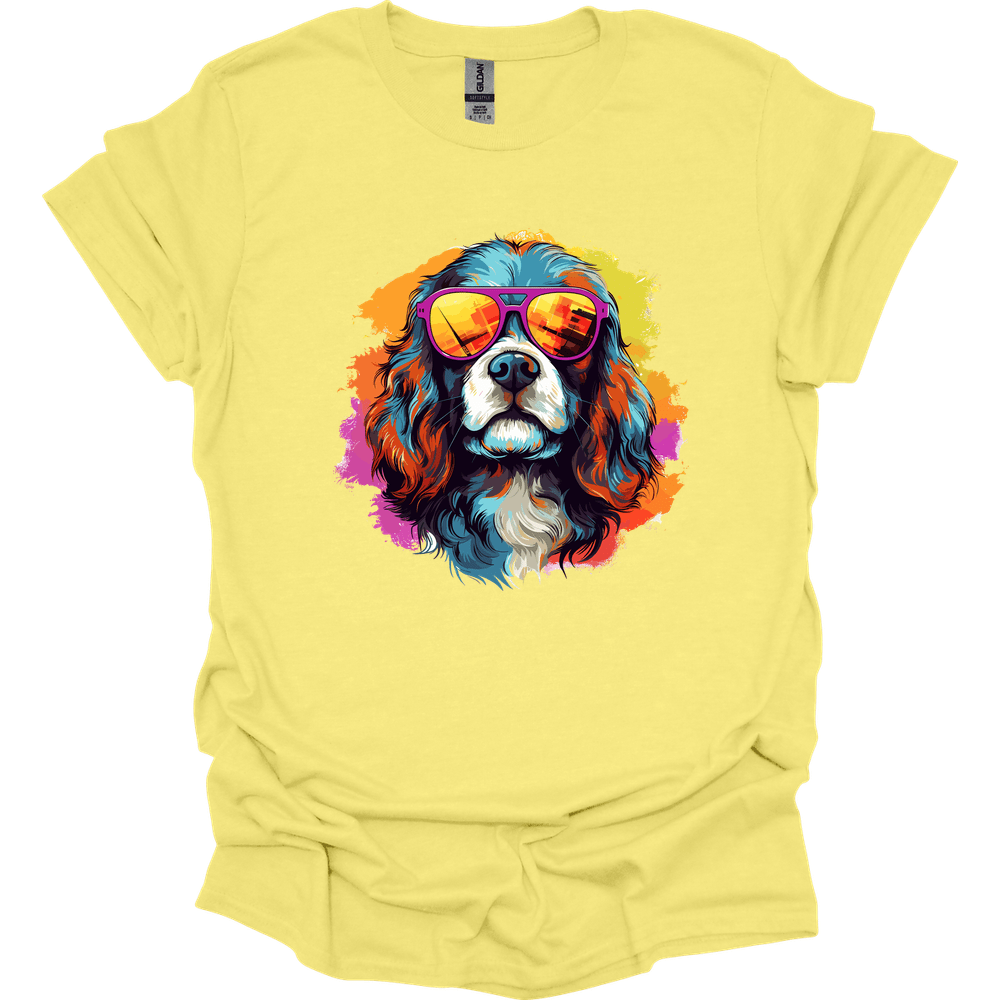 Cavalier King Charles Spaniel - Top Dog T-Shirt - Cornsilk