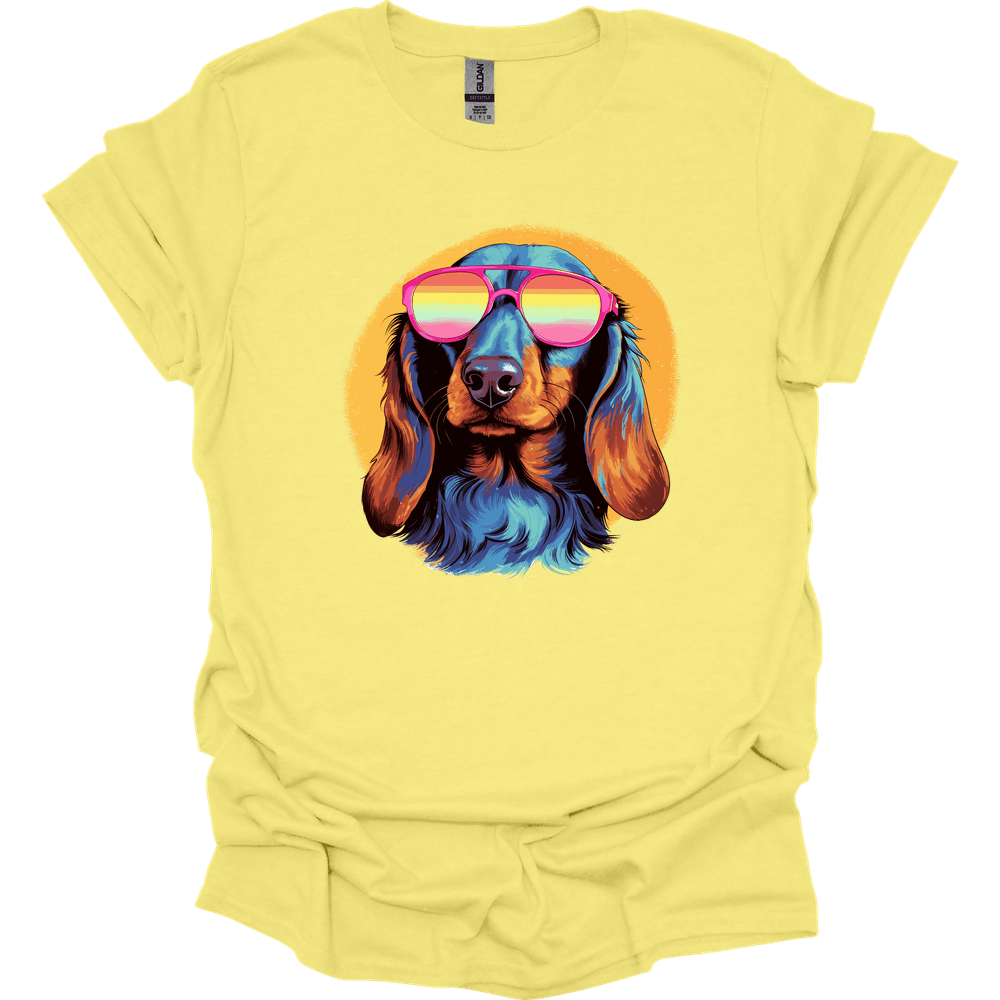Dachshund - Top Dog T-Shirt - Cornsilk