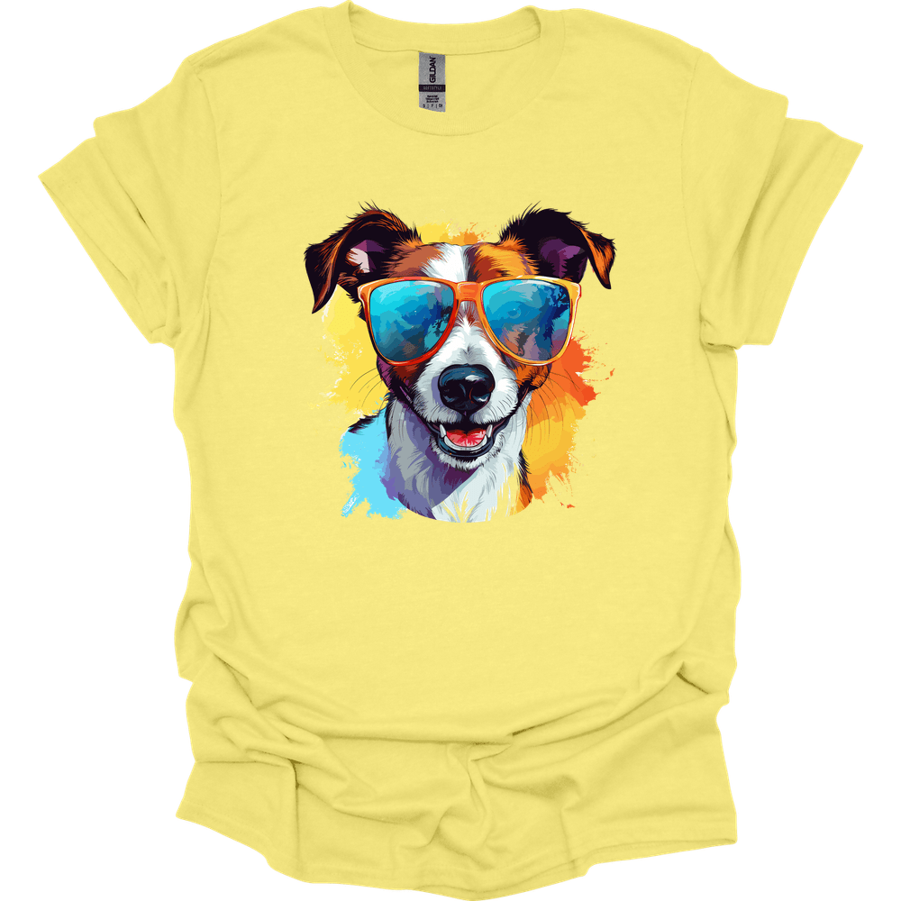 Jack Russell Terrier - Top Dog T-Shirt - Cornsilk