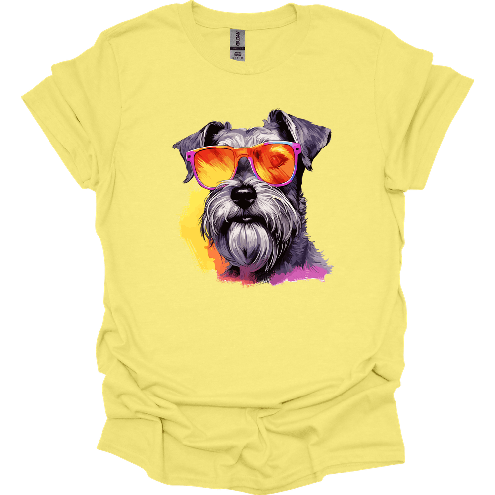 Miniature Schnauzer - Top Dog T-Shirt - Cornsilk
