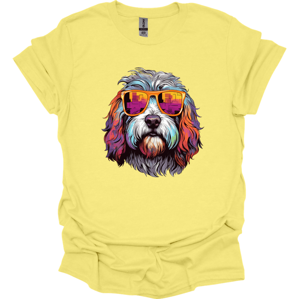 Old English Sheepdog - Top Dog T-Shirt - Cornsilk