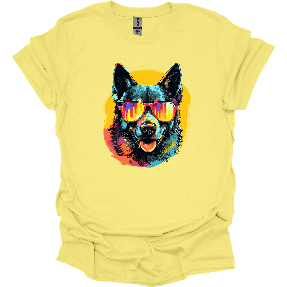 Norwegian Elkhound - Top Dog T-Shirt - Cornsilk