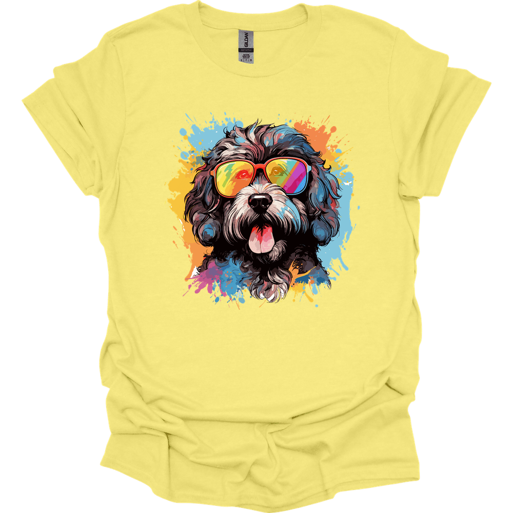 Portuguese Water Dog - Top Dog T-Shirt - Cornsilk