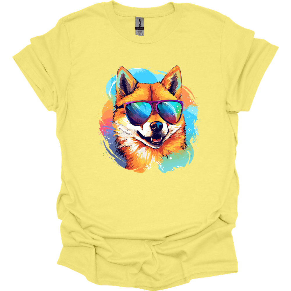 Shiba Inu - Top Dog T-Shirt - Cornsilk