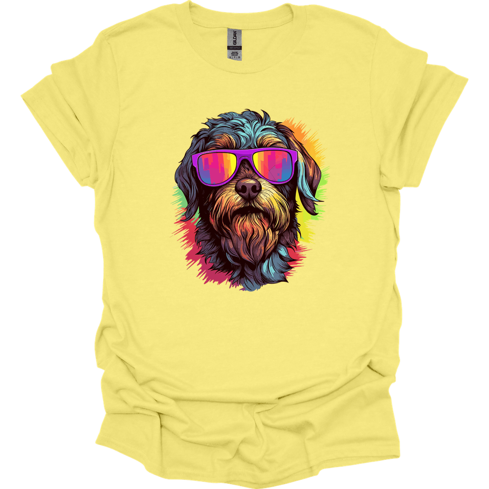Wirehaired Pointing Griffon - Top Dog T-Shirt - Cornsilk
