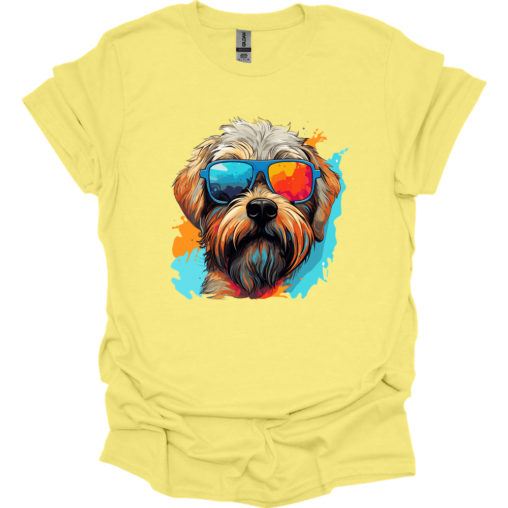 Soft Coated Wheaten Terrier - Top Dog T-Shirt - Cornsilk