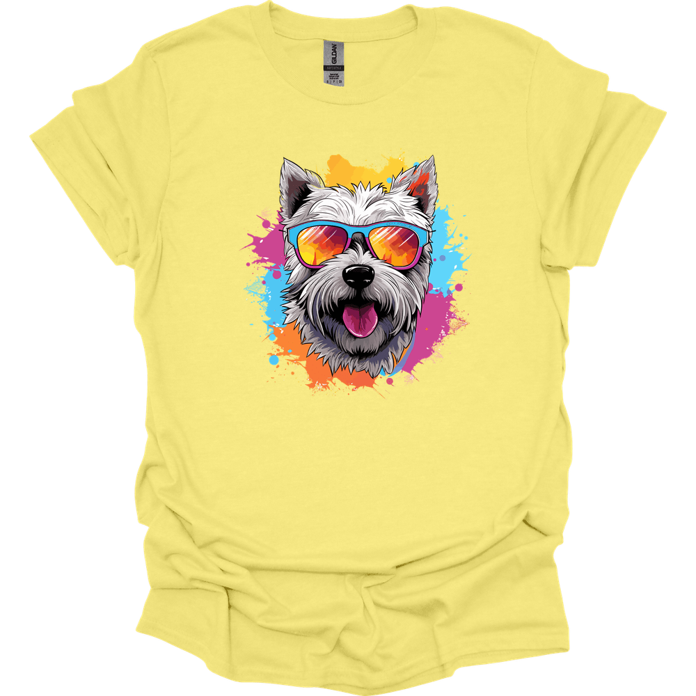 West Highland White Terrier - Top Dog T-Shirt - Cornsilk