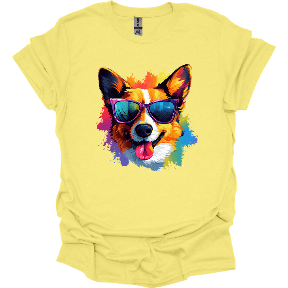 Welsh Corgi - Top Dog T-Shirt - Cornsilk