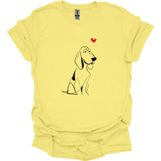 Bracco Italiano - Sketch Dog T-Shirt - Cornsilk