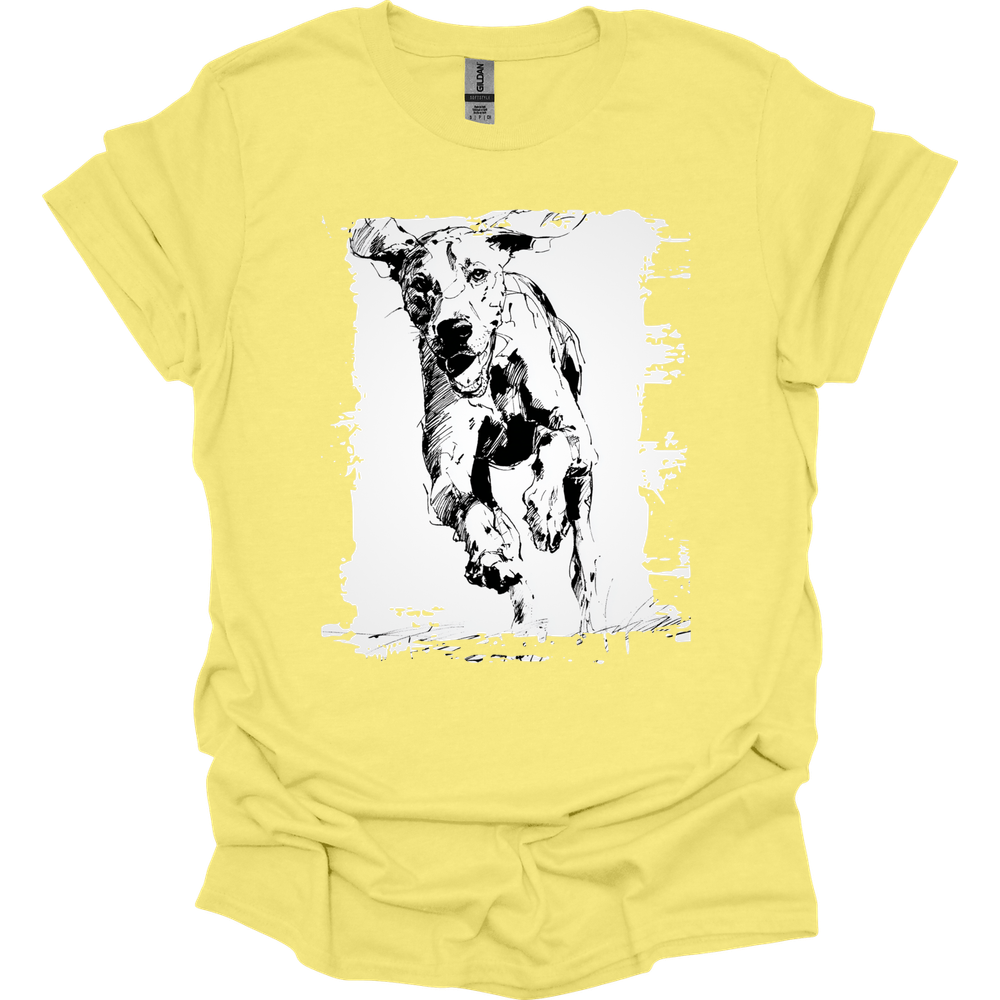 Bracco Italiano - Running Dog T-Shirt - Cornsilk