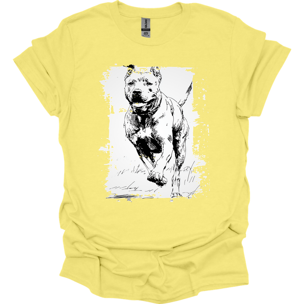 Cane Corso - Running Dog T-Shirt - Cornsilk