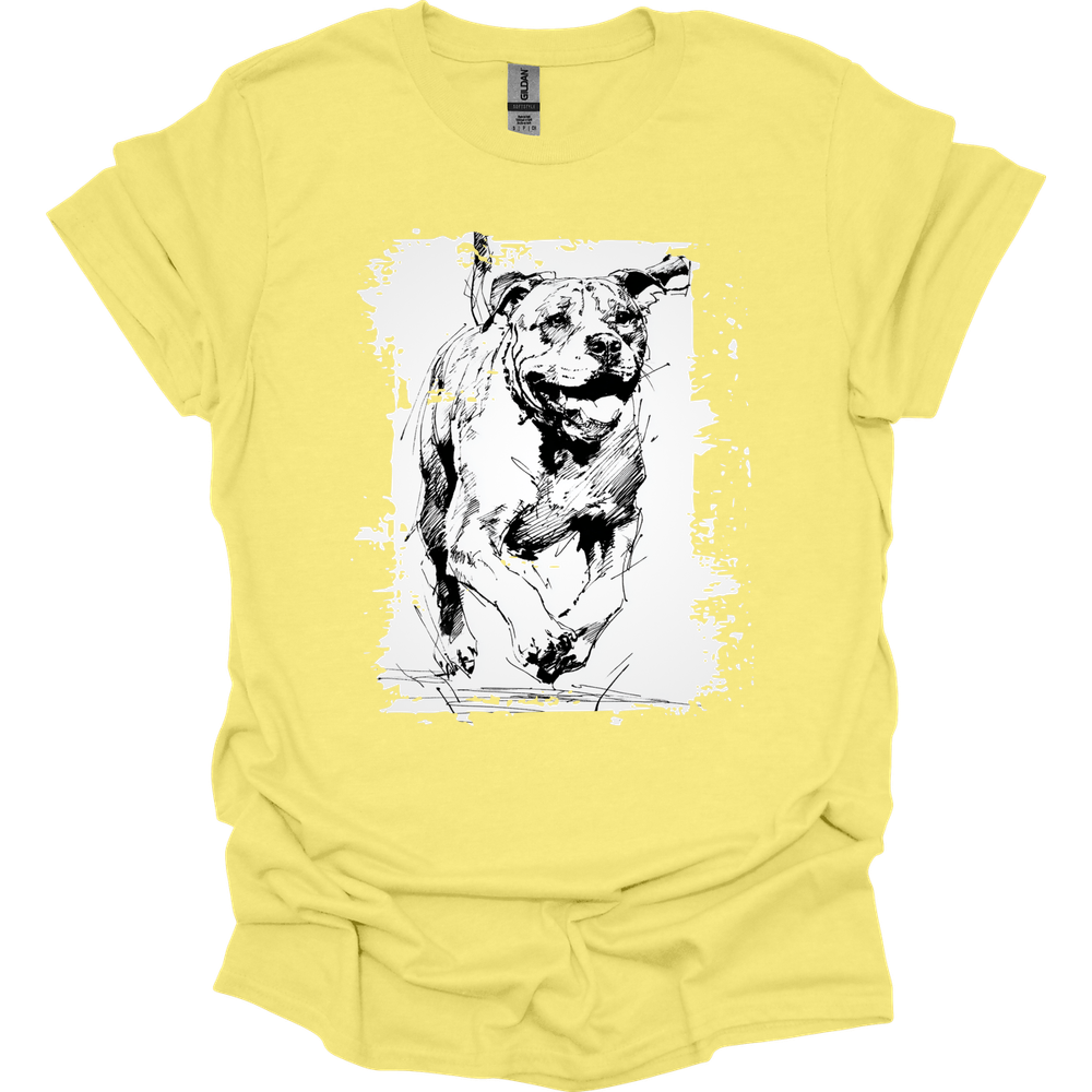 Mastiff - Running Dog T-Shirt - Cornsilk
