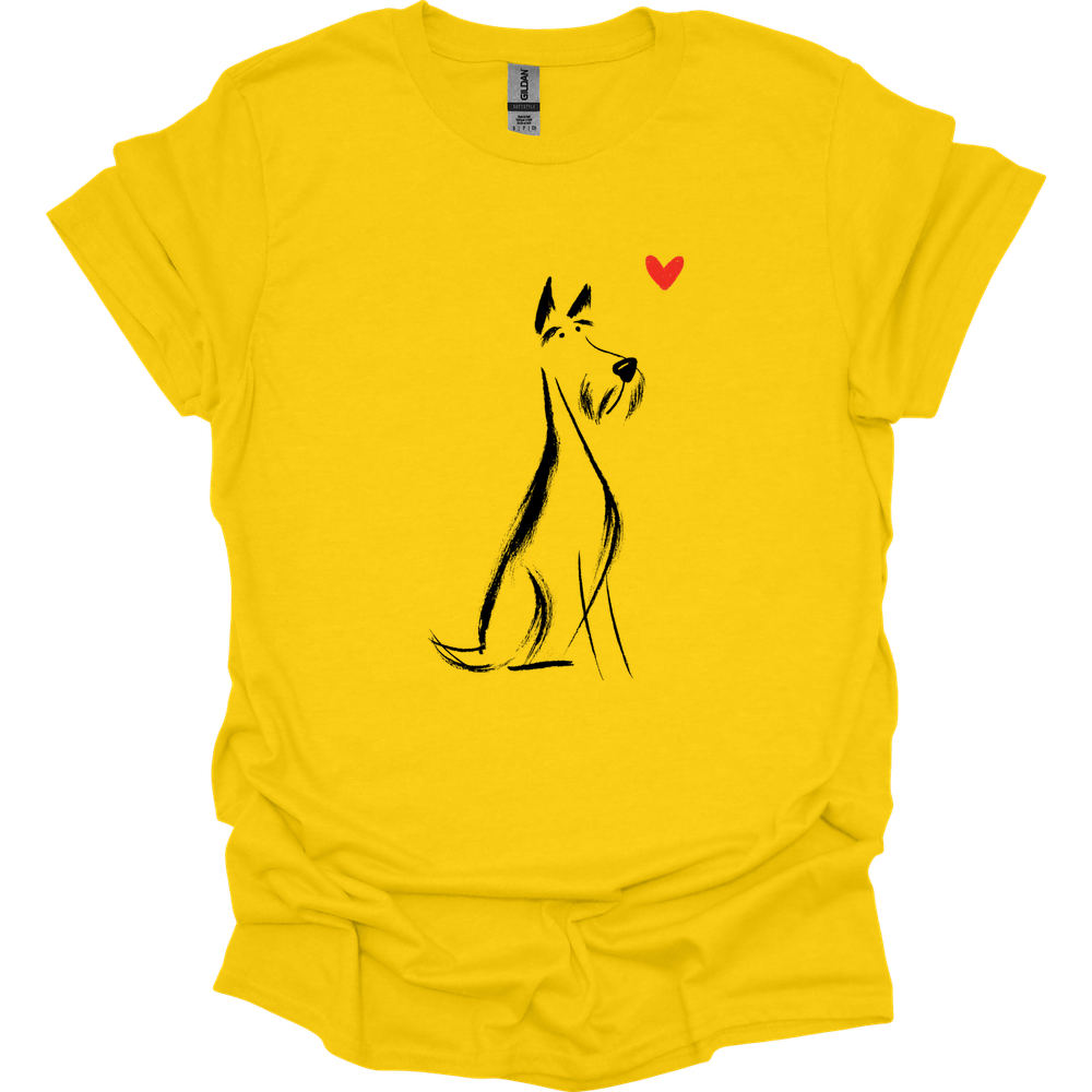 Kerry Blue Terrier - Sketch Dog T-Shirt - Daisy