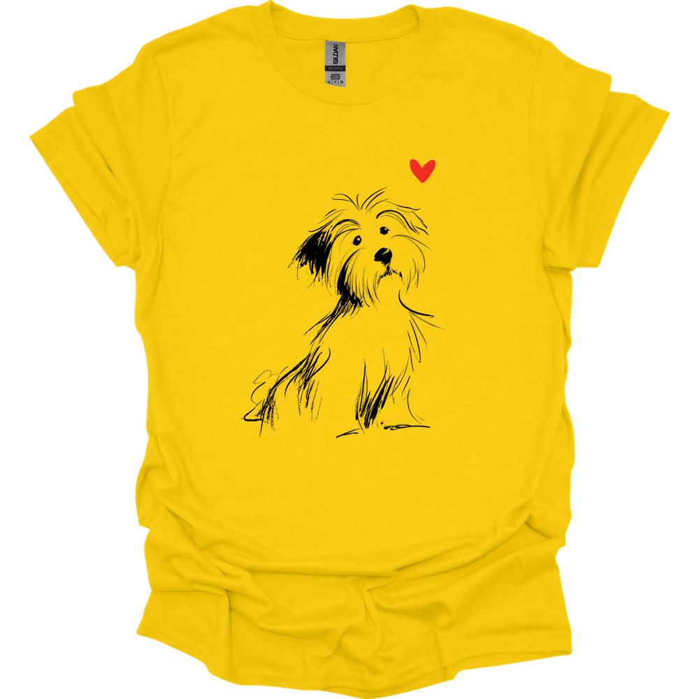 Havanese - Sketch Dog T-Shirt - Daisy