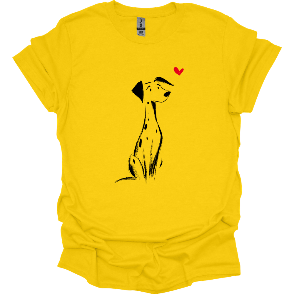 Dalmatian - Sketch Dog T-Shirt - Daisy