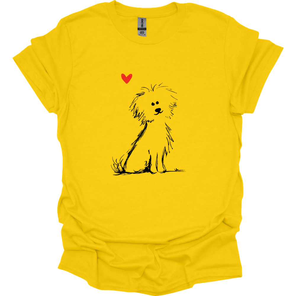 Bichon Frise - Sketch Dog T-Shirt - Daisy