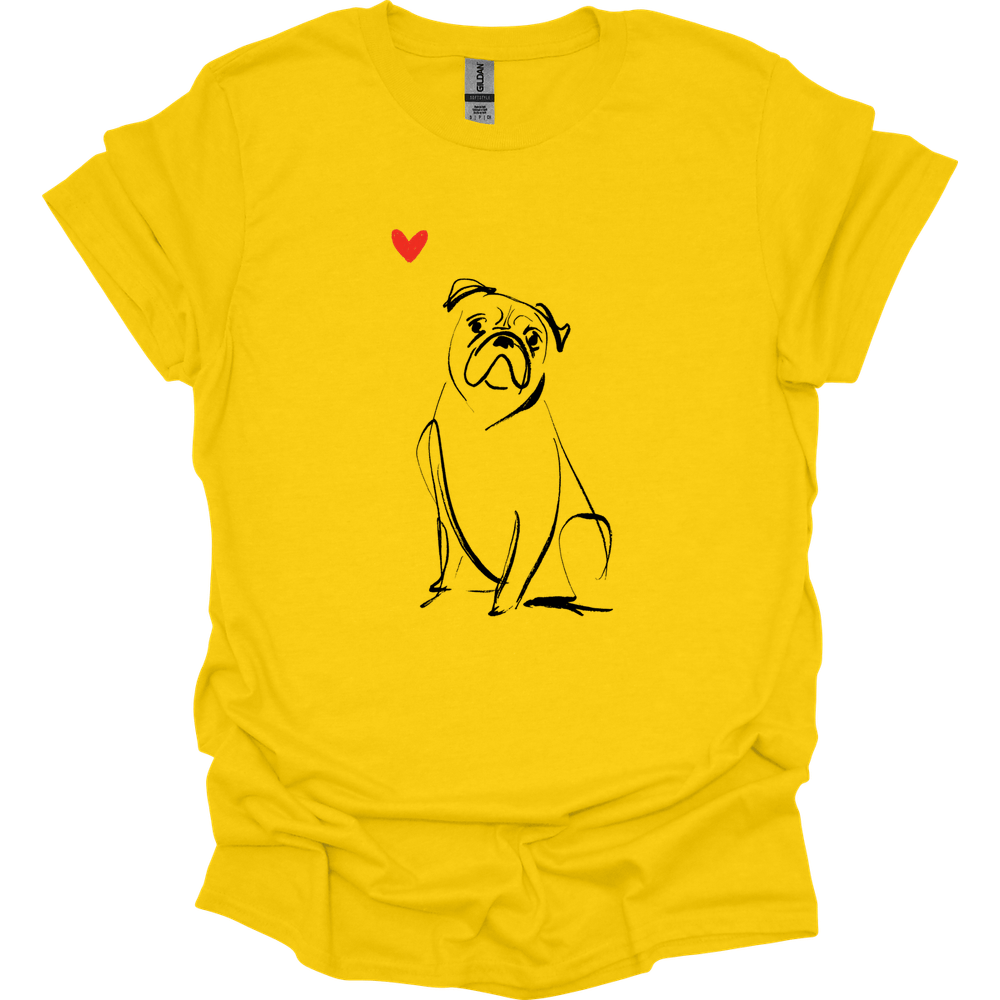 Boxer - Sketch Dog T-Shirt - Daisy