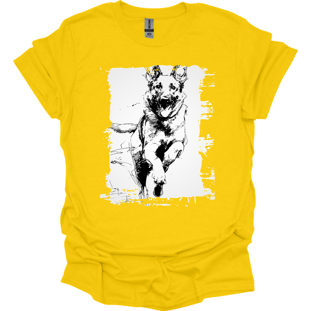 Belgian Malinois - Running Dog T-Shirt - Daisy