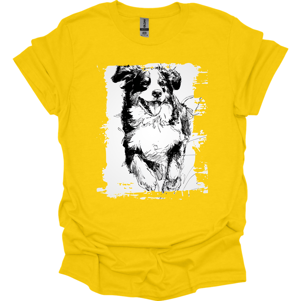 Bernese Mountain Dog - Running Dog T-Shirt - Daisy