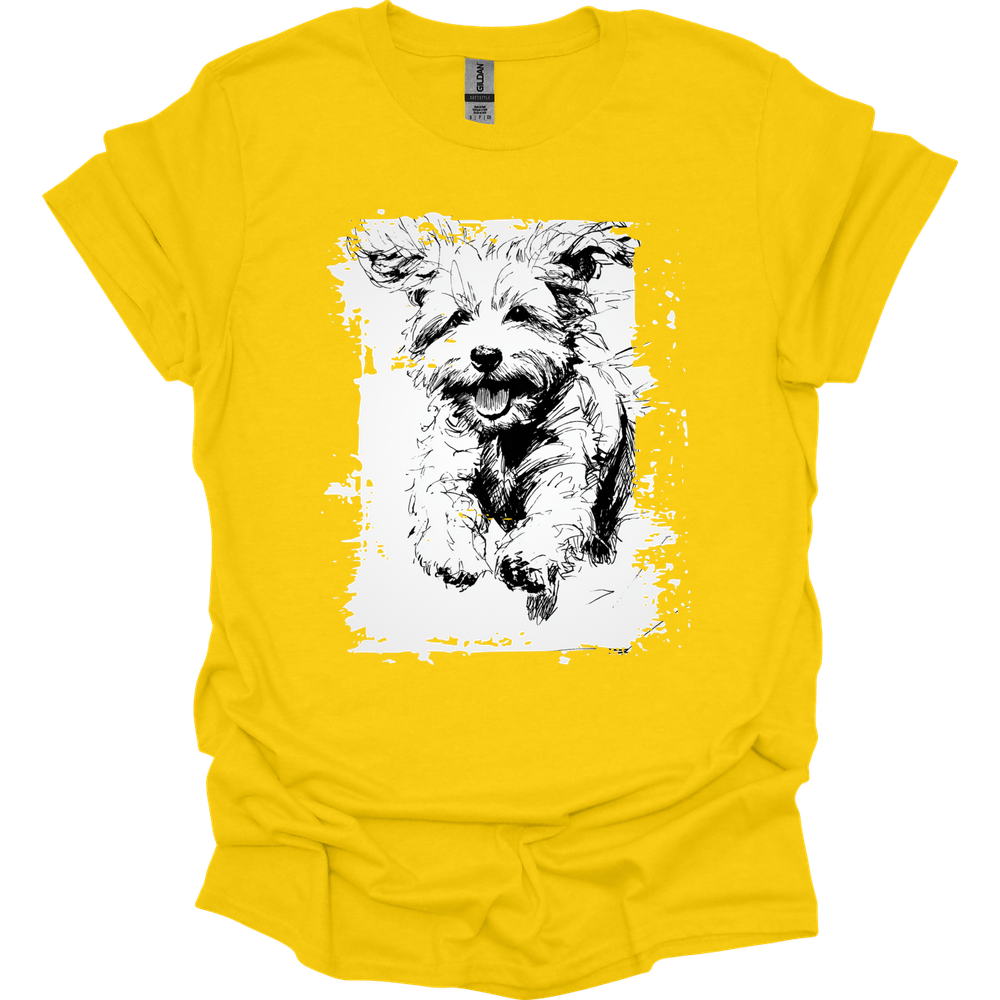 Bichon Frise - Running Dog T-Shirt - Daisy