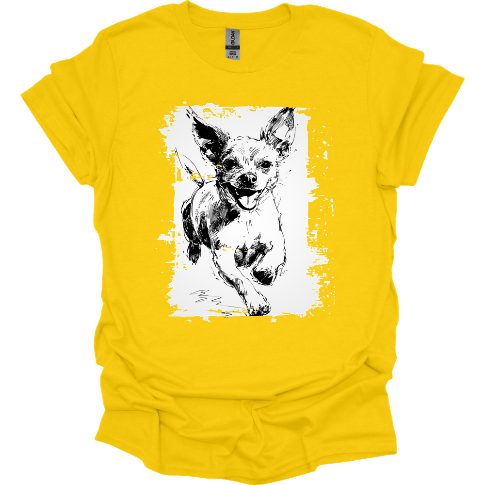 Chihuahua - Running Dog T-Shirt - Daisy