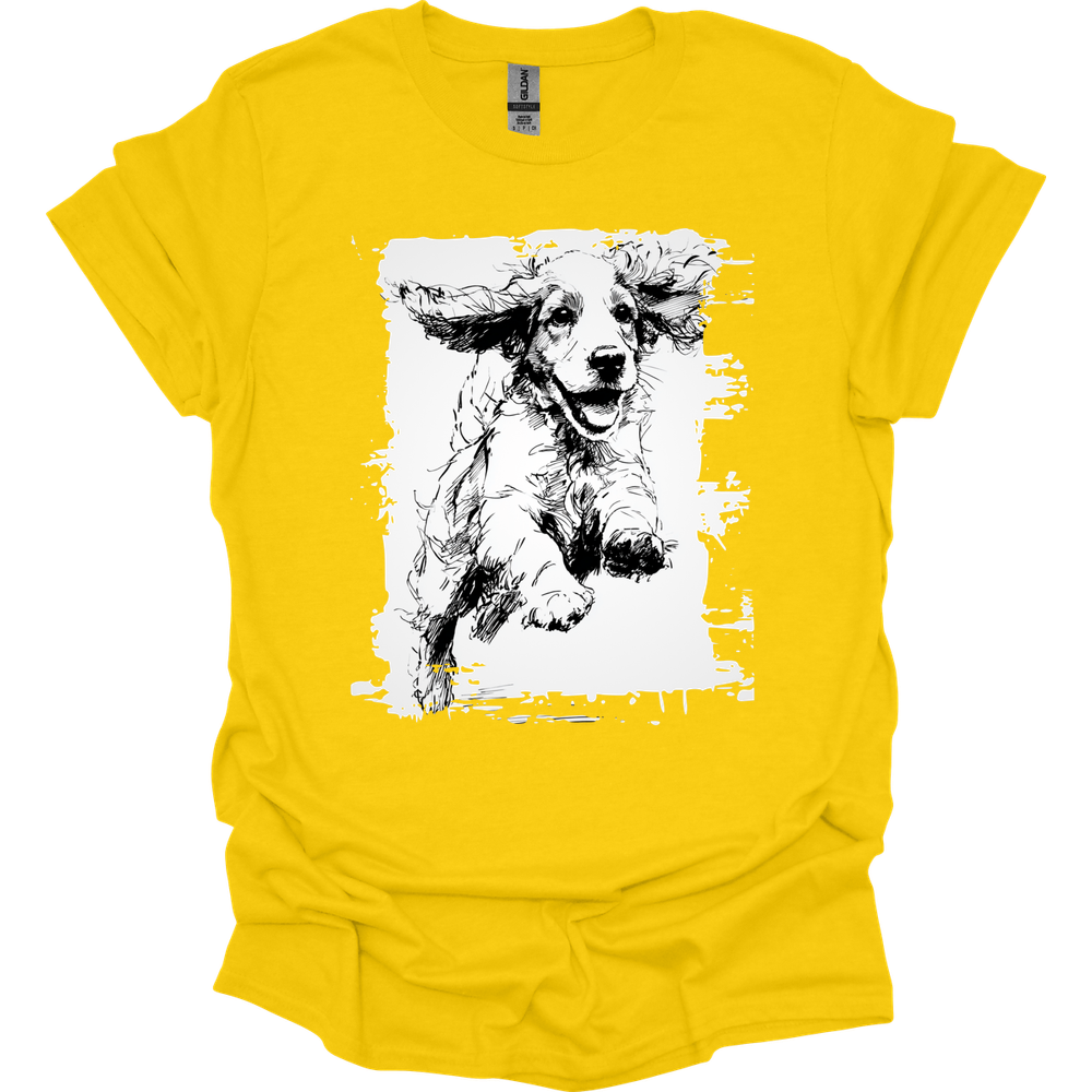 Cocker Spaniel - Running Dog T-Shirt - Daisy