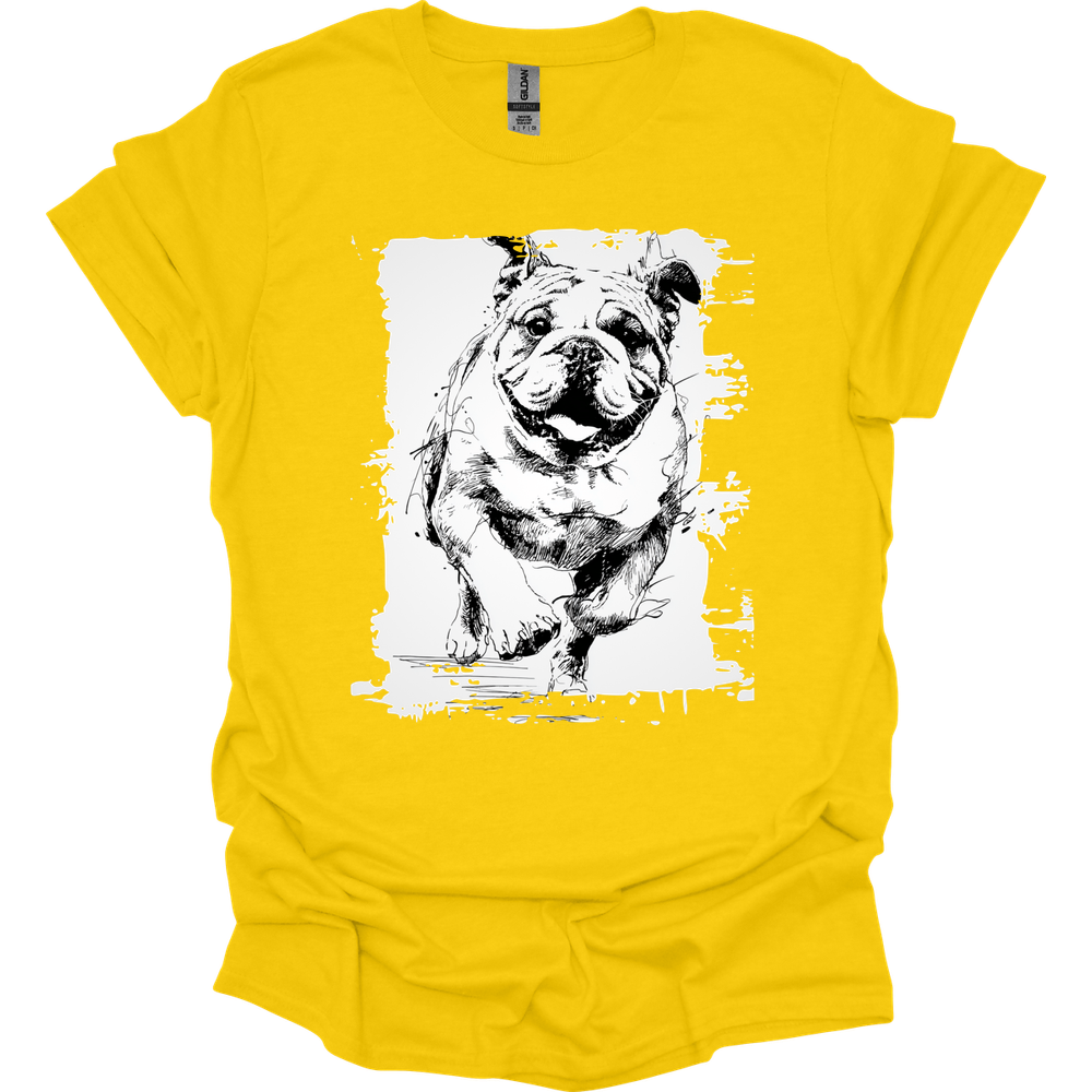 Bulldog - Running Dog T-Shirt - Daisy