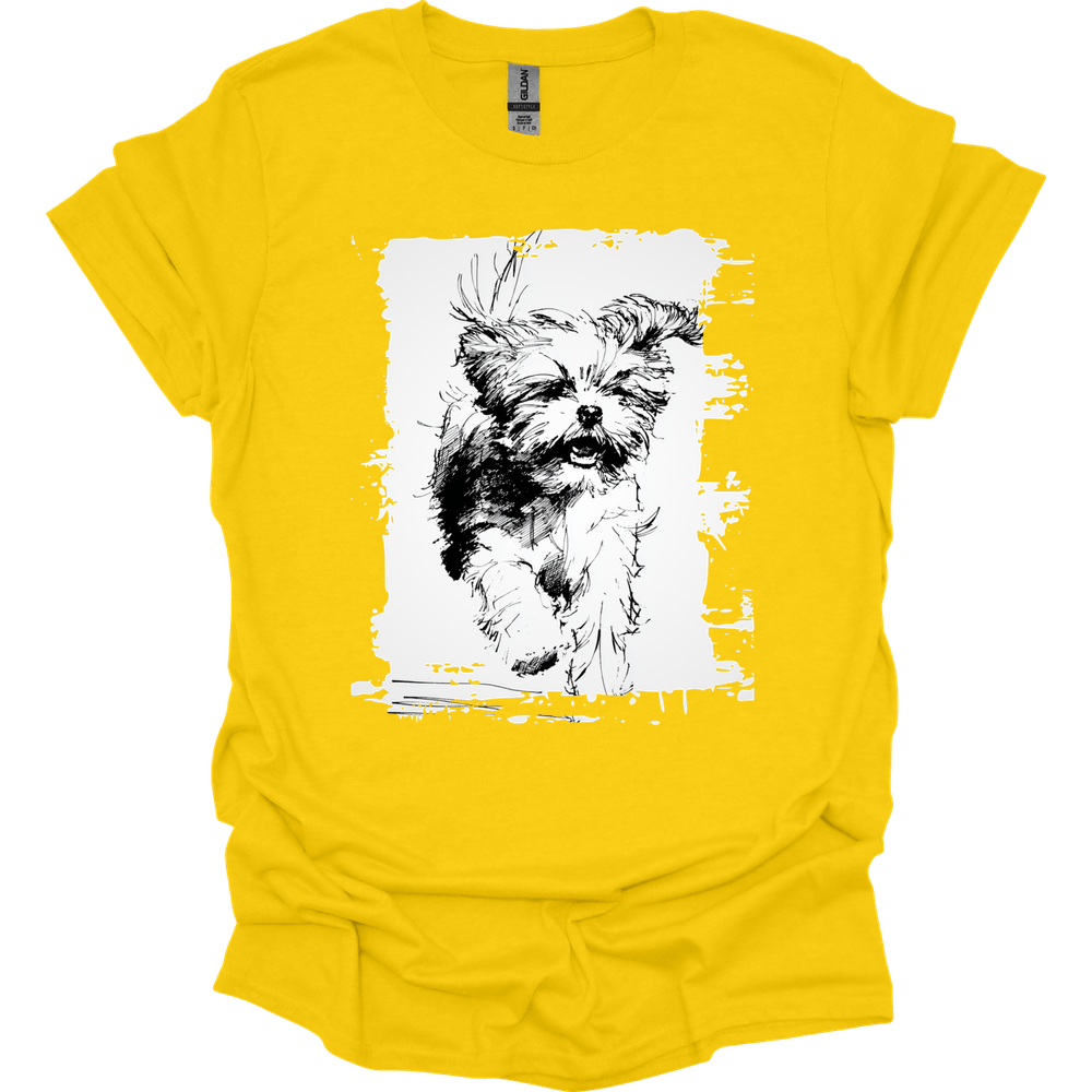 Shih Tzu - Running Dog T-Shirt - Daisy