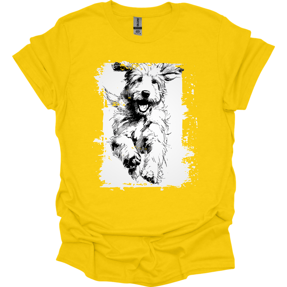 Golden Doodle - Running Dog T-Shirt - Daisy
