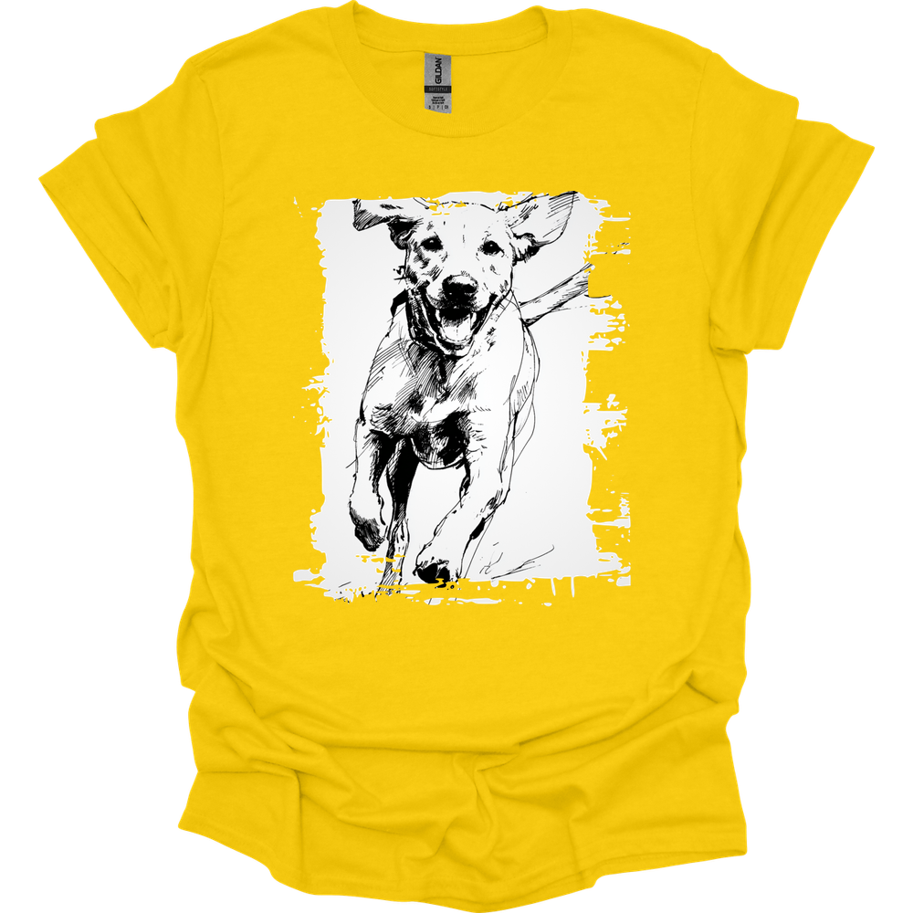 Labrador - Running Dog T-Shirt - Daisy