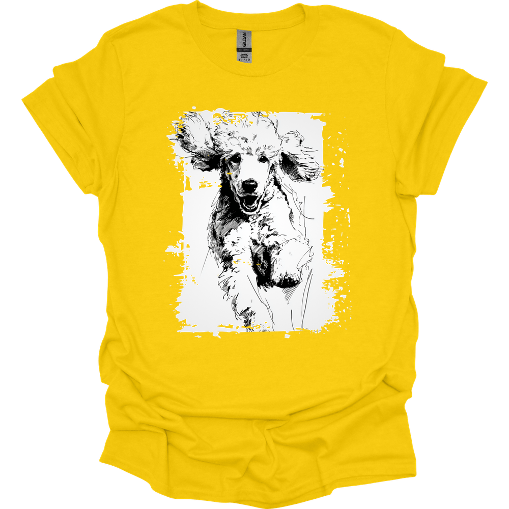 Poodle - Running Dog T-Shirt - Daisy