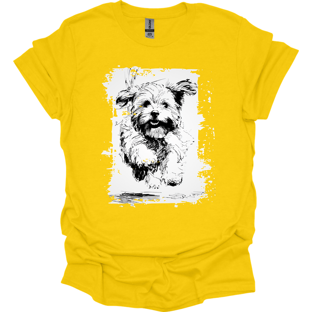 Havanese - Running Dog T-Shirt - Daisy