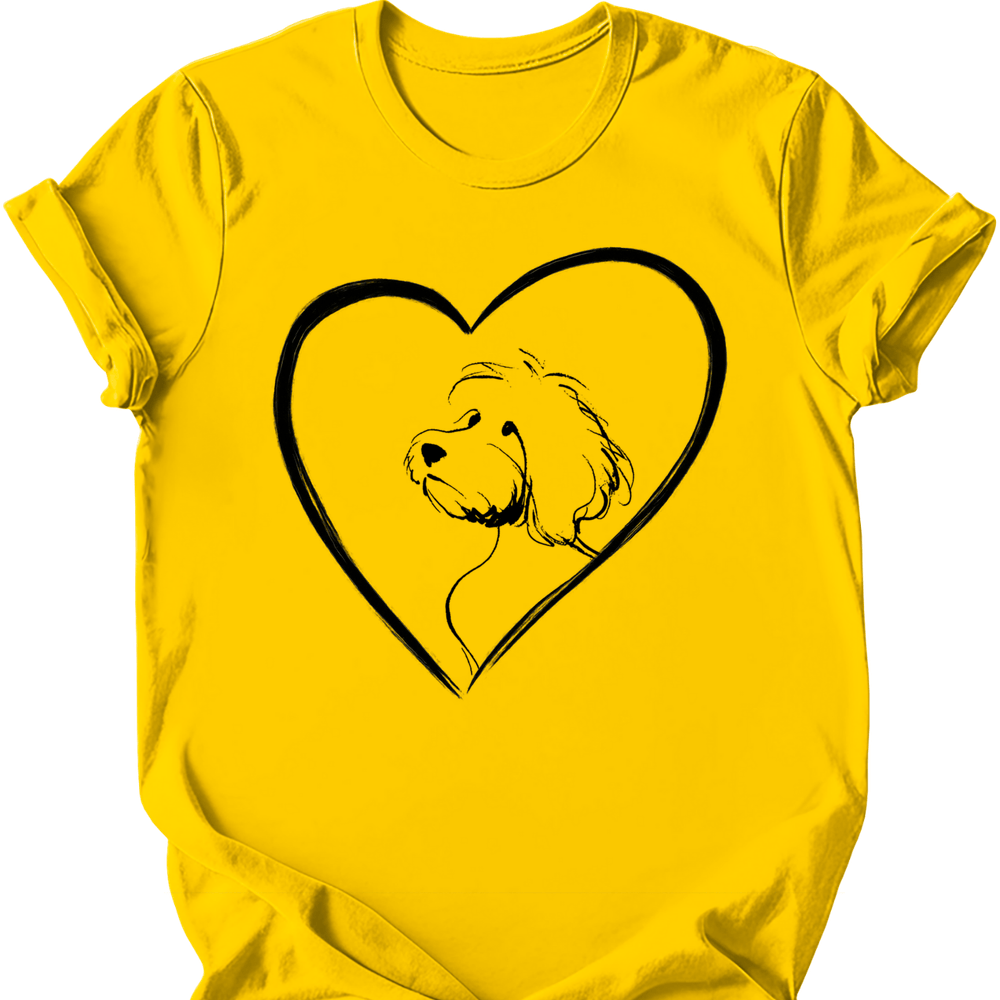 Cavapoo - Heart Dog T-Shirt - Daisy