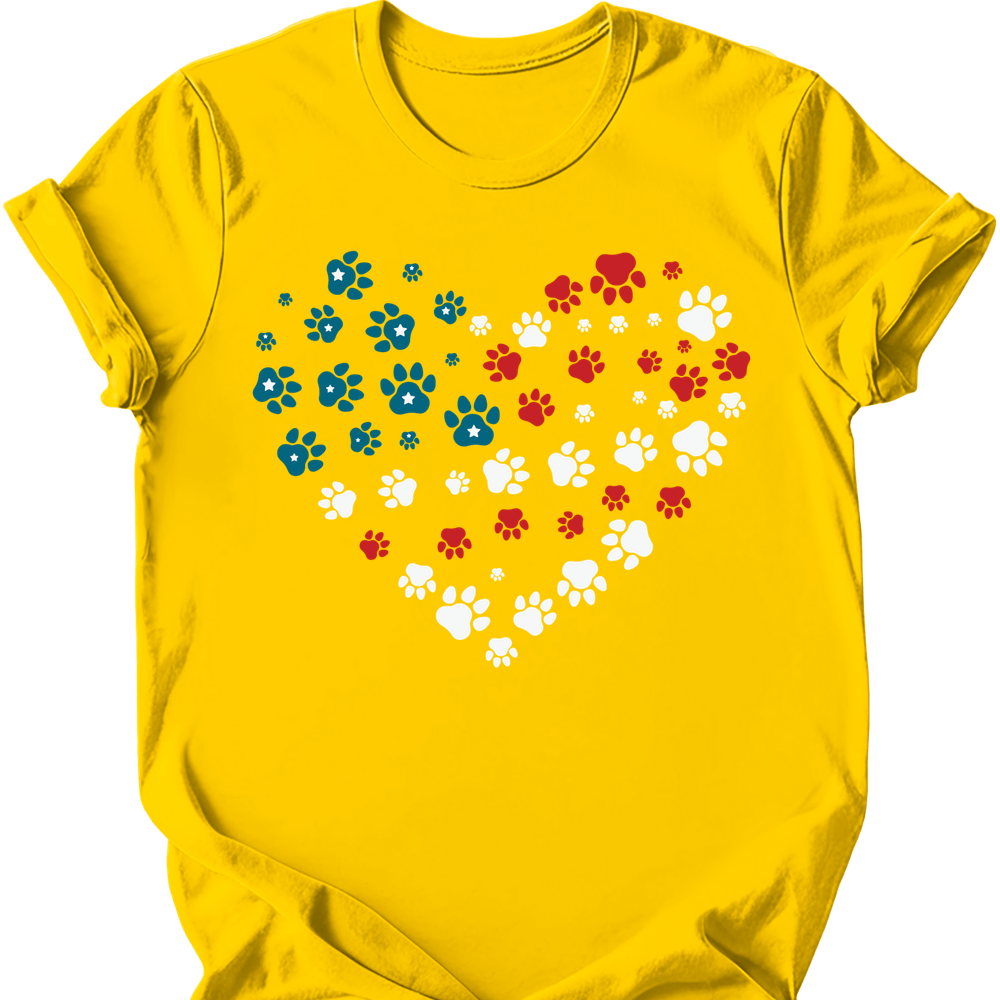 Heart Flag T-Shirt - Daisy